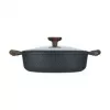 Resto Kitchenware 93906 multipan, zwart aluminium, 4,1 l, 28 cm