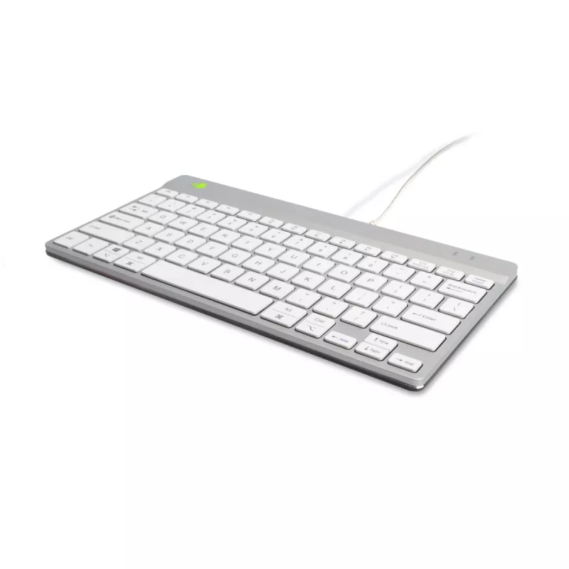 R-Go Tools ergonomisch toetsenbord R-Go Compact Break, compact toetsenbord met pauzesoftware, QWERTY (US), bedraad, wit