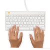R-Go Tools ergonomisch toetsenbord R-Go Compact Break, compact toetsenbord met pauzesoftware, QWERTY (US), bedraad, wit