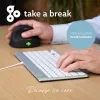 R-Go Tools ergonomisch toetsenbord R-Go Compact Break, compact toetsenbord met pauzesoftware, QWERTY (US), bedraad, wit