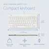 R-Go Tools ergonomisch toetsenbord R-Go Compact Break, compact toetsenbord met pauzesoftware, QWERTY (US), bedraad, wit