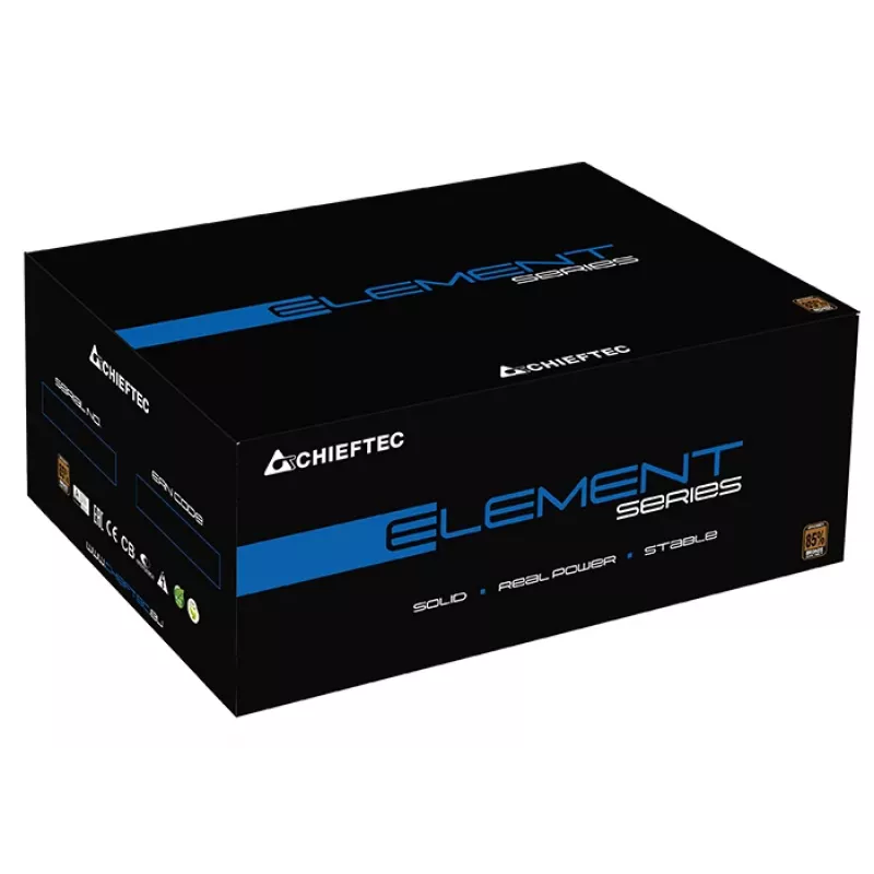 Chieftec ELP-600S voeding 600 W 20+4-polig ATX PS/2 zwart