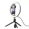 LED-ringlamp Trust Maku+ zwart/groen 24881