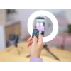 LED-ringlamp Trust Maku+ zwart/groen 24881