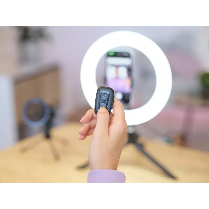 LED-ringlamp Trust Maku+ zwart/groen 24881