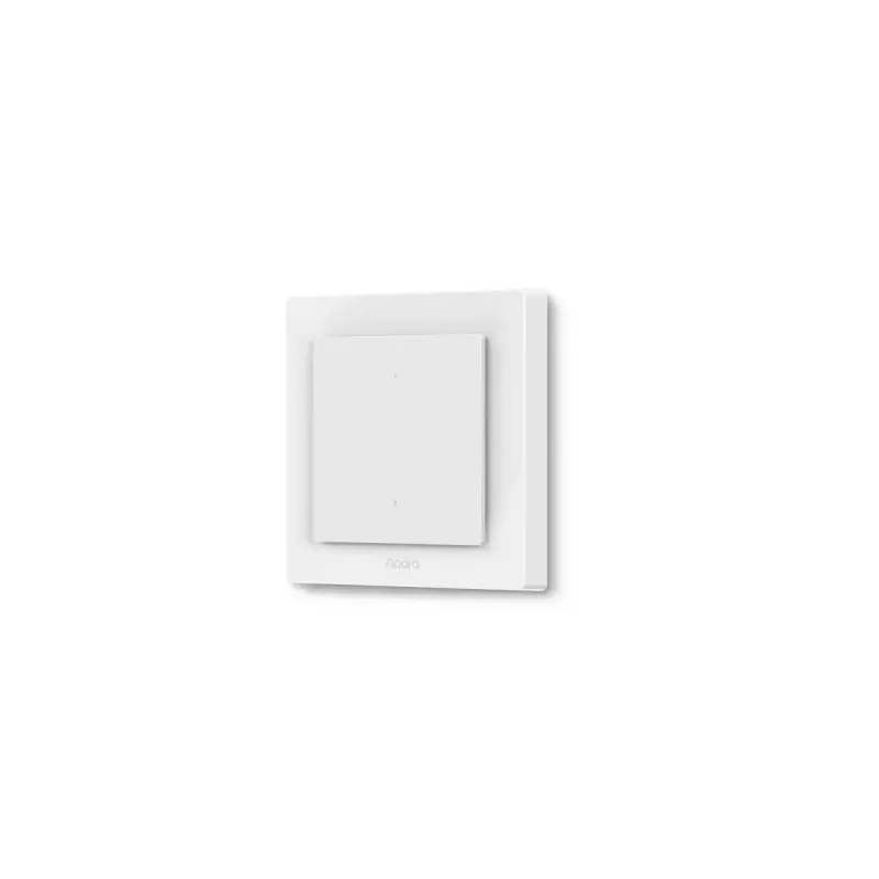 AQARA Light Switch H2 EU (2 knoppen, 1 kanaal) (WS-K07D) – Zigbee- en Thread-wandschakelaar met relais