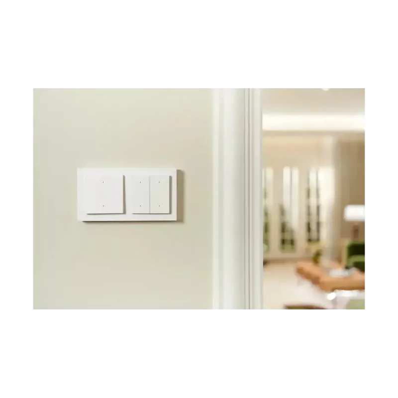 AQARA Light Switch H2 EU (2 knoppen, 1 kanaal) (WS-K07D) – Zigbee- en Thread-wandschakelaar met relais