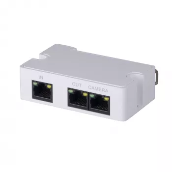 Netwerkzender DAHUA PFT1300, 10/100 Mbit/s, tot 300 m, IEEE 802.3af/at, 79×52×23 mm, 3 W, wit