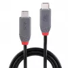 Lindy 1,5 m USB 4 240 W Type-C-kabel, Anthra Line