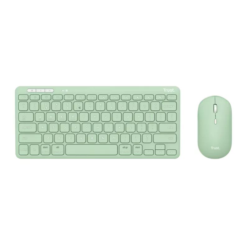 Trust Lyra 24942 draadloze toetsenbord-en-muisset, groen