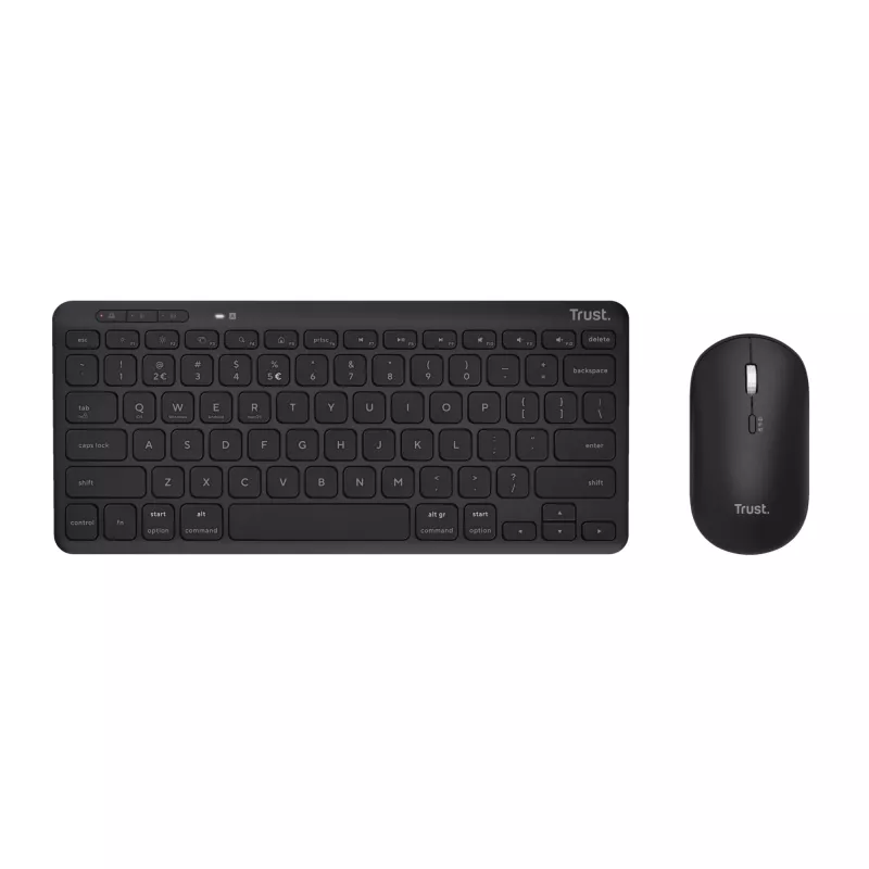 Trust Lyra toetsenbord met muis kantoor RF Wireless + Bluetooth QWERTY Engels zwart