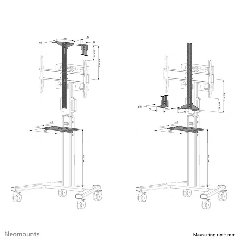 Neomounts AFLS-825WH1 videobar- en multimedia-kit - universeel