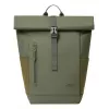 Reisrugzak Rivacase Eden olijf PU-leer polyester rPET 250x160x430mm