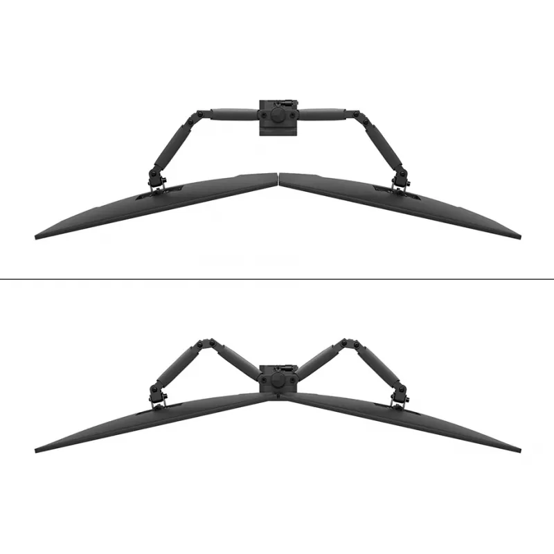 Neomounts DS60-600BL2 monitorarm 10-32 inch - snelbevestiging - 180°-aanslag