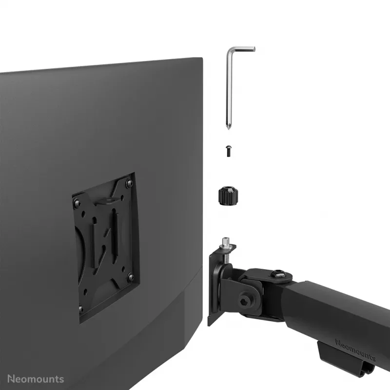 Neomounts DS60-600BL2 monitorarm 10-32 inch - snelbevestiging - 180°-aanslag