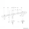 Neomounts DS60-600BL2 monitorarm 10-32 inch - snelbevestiging - 180°-aanslag