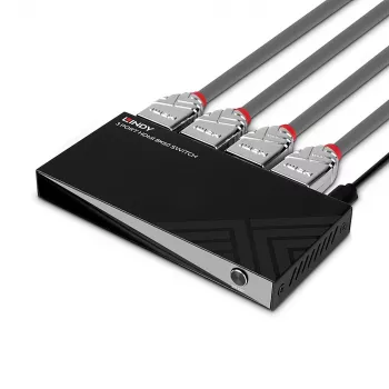Lindy 3-poorts HDMI 8K60 switch HDMI USB Micro-USB zwart 4320p 48 Gbit/s