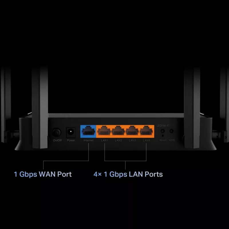 TP-Link Archer BE220 wifirouter Gigabit Ethernet dualband (2,4 GHz / 5 GHz) zwart
