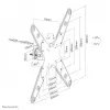 Neomounts tv-mastmontagebeugel FL40-430BL14 25 kg 32-55 inch