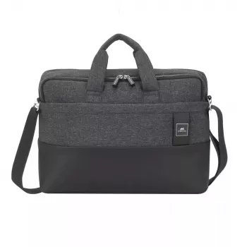 Aktetas Rivacase Lantau 39,6 cm (15,6 inch) zwart grijs 8831 zwart MELANGE