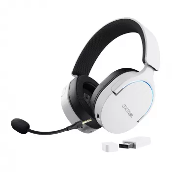 Trust GXT 491W FAYZO Headset bedraad & draadloos hoofdband gaming USB Type-C Bluetooth zwart, wit