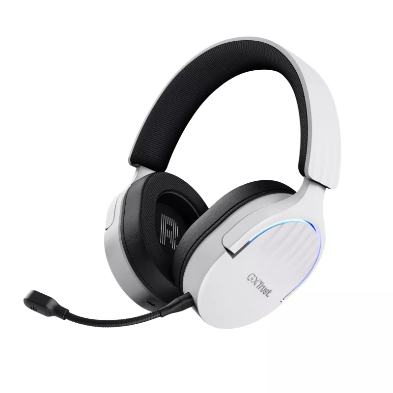 Trust GXT 491W FAYZO Headset bedraad & draadloos hoofdband gaming USB Type-C Bluetooth zwart, wit