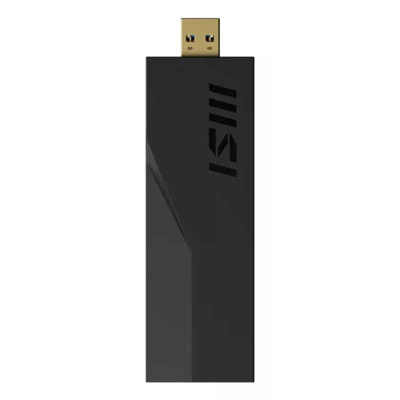 USB-stick MSI BE6500 WiFi7 USB 3.2 Gen 1 dongle zwart