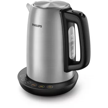 Elektrische waterkoker Philips HD9359/90 1,7 L, 2200 W, roestvrijstalen behuizing, zwart metallic