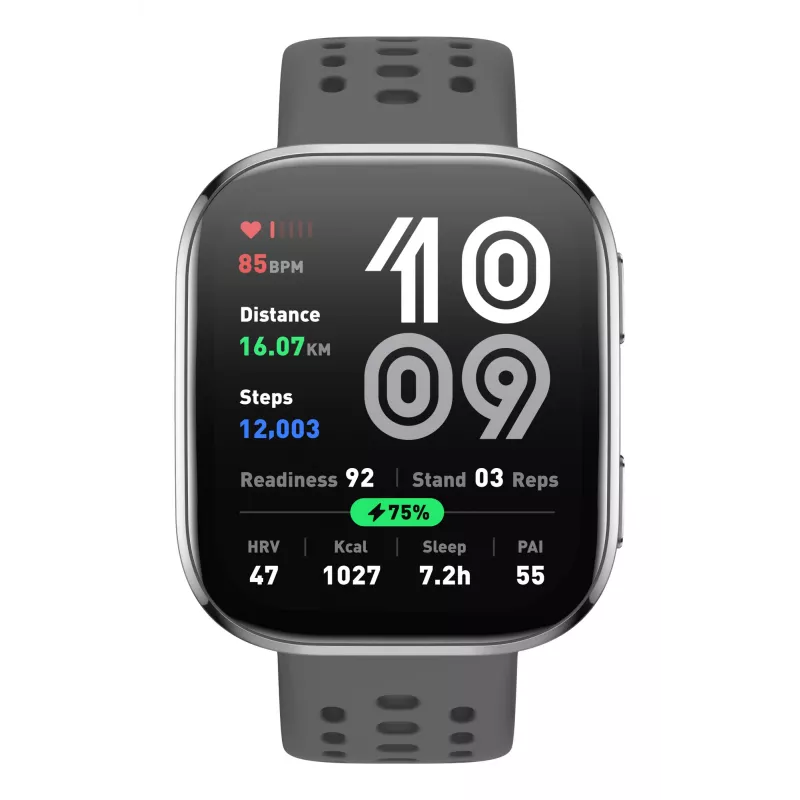 Amazfit Bip 6 Charcoal, 5 cm (1,97 inch), AMOLED, touchscreen, 512 GB, GPS, 27,9 g