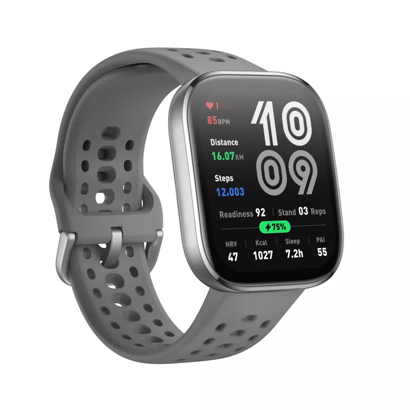 Amazfit Bip 6 Charcoal, 5 cm (1,97 inch), AMOLED, touchscreen, 512 GB, GPS, 27,9 g