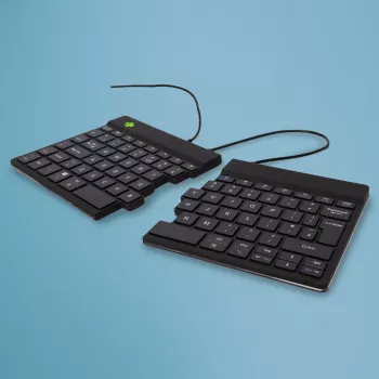 R-Go Tools ergonomisch toetsenbord R-Go Split Break v2 met Break-software, ergonomisch gesplitst toetsenbord, QWERTY (UK), bedraad, zwart