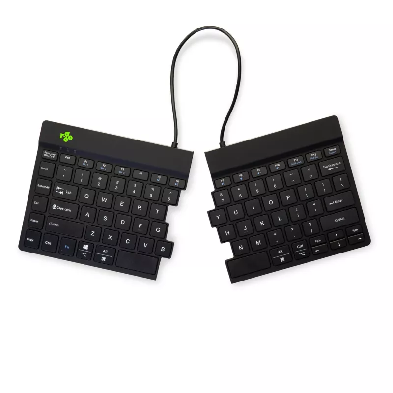 R-Go Tools ergonomisch toetsenbord R-Go Split Break met pauzesoftware, ergonomisch gesplitst toetsenbord, QWERTY (US), Bluetooth, zwart