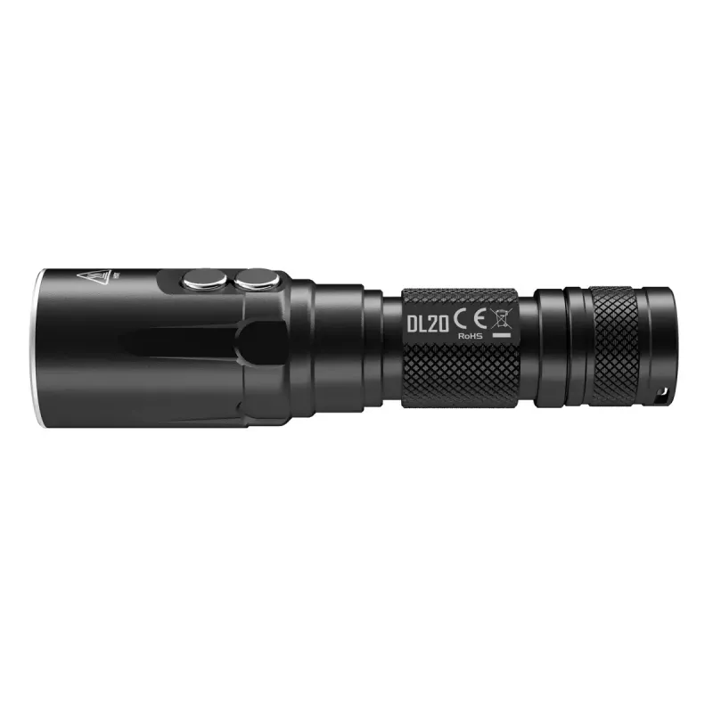Handzaklamp Nitecore DL20 LED 1000 lm, 9 uur accuduur, zwart, 135,5 g
