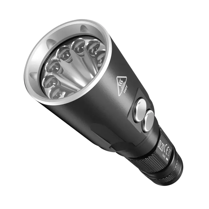 Handzaklamp Nitecore DL20 LED 1000 lm, 9 uur accuduur, zwart, 135,5 g