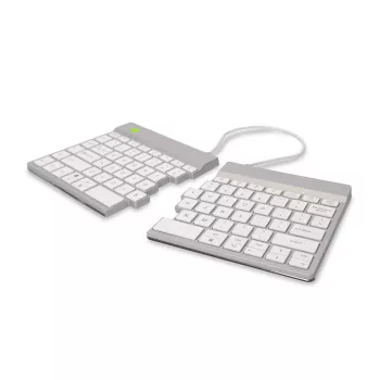 R-Go Tools ergonomisch toetsenbord R-Go Split Break met pauzesoftware, ergonomisch gesplitst toetsenbord, QWERTY (US), Bluetooth, wit
