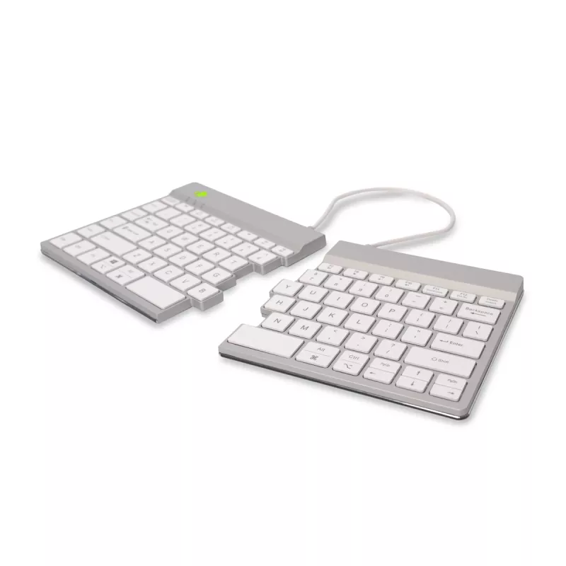 R-Go Tools ergonomisch toetsenbord R-Go Split Break met pauzesoftware, ergonomisch gesplitst toetsenbord, QWERTY (US), Bluetooth, wit