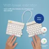 R-Go Tools ergonomisch toetsenbord R-Go Split Break met pauzesoftware, ergonomisch gesplitst toetsenbord, QWERTY (US), Bluetooth, wit