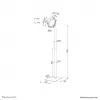 Tablet-vloerstandaard Neomounts FL15-625WH1 wit passieve houder binnen