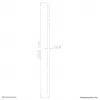 Neomounts FPMA-CP200 zwart verlengstang tv-plafondsteun - h 200 cm