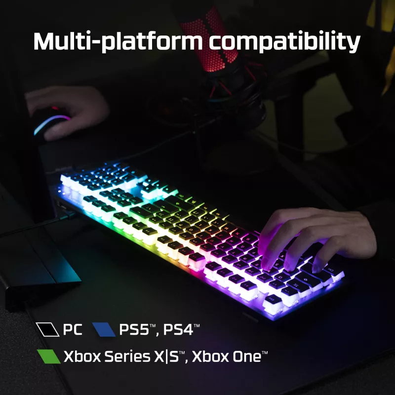 HyperX Alloy Origins Core – mechanisch gaming-toetsenbord – HX Blue (US-layout)