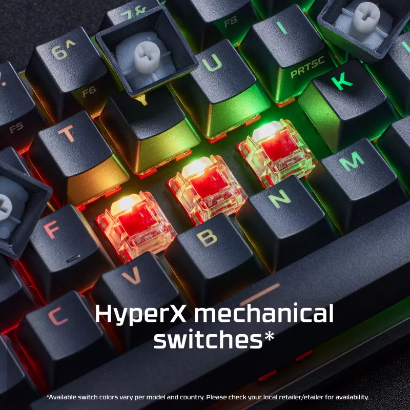 HyperX Alloy Origins 65 – mechanisch gaming-toetsenbord – HX Red (US-layout)