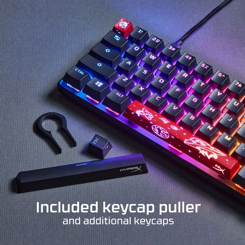 HyperX Alloy Origins 65 – mechanisch gaming-toetsenbord – HX Red (US-layout)