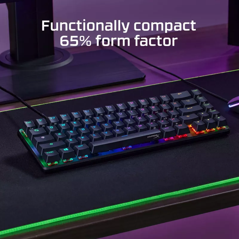 HyperX Alloy Origins 65 – mechanisch gaming-toetsenbord – HX Red (US-layout)