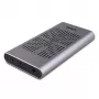 Lindy USB 3.2 Gen 2x2 dual M.2 NVMe SSD-behuizing met kloonfunctie
