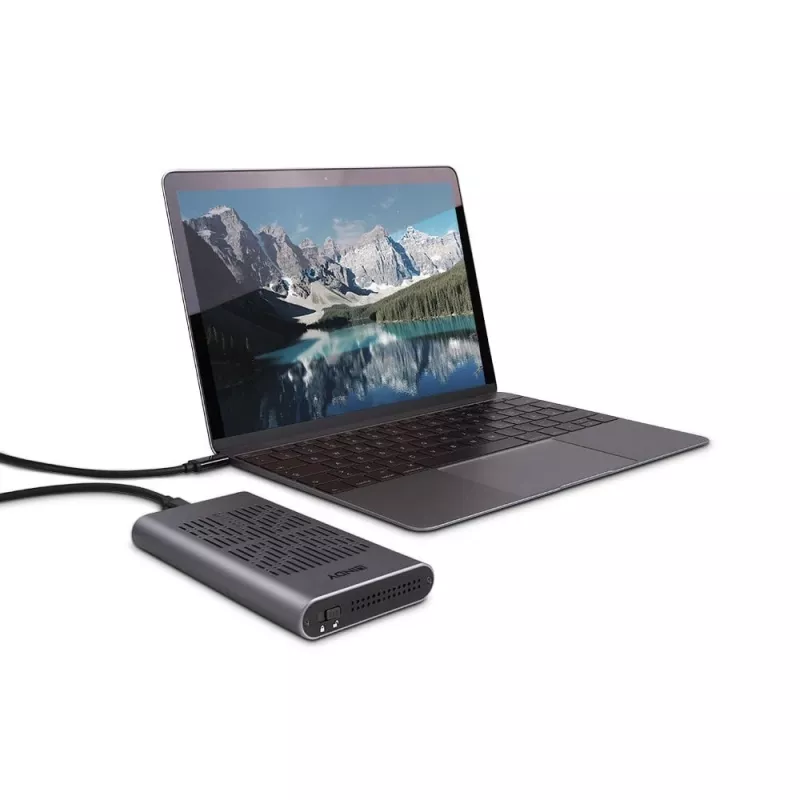Lindy USB 3.2 Gen 2x2 dual M.2 NVMe SSD-behuizing met kloonfunctie