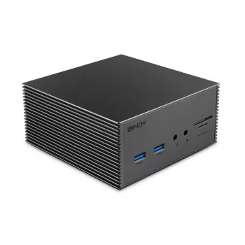 Lindy DST-Pro 101, USB-C laptop-dockingstation met 4K-ondersteuning en 100W-voeding