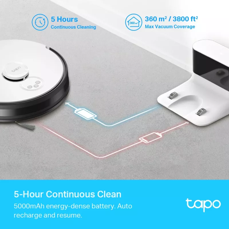 TP-Link Tapo LiDAR-navigatierobotstofzuiger en dweilrobot