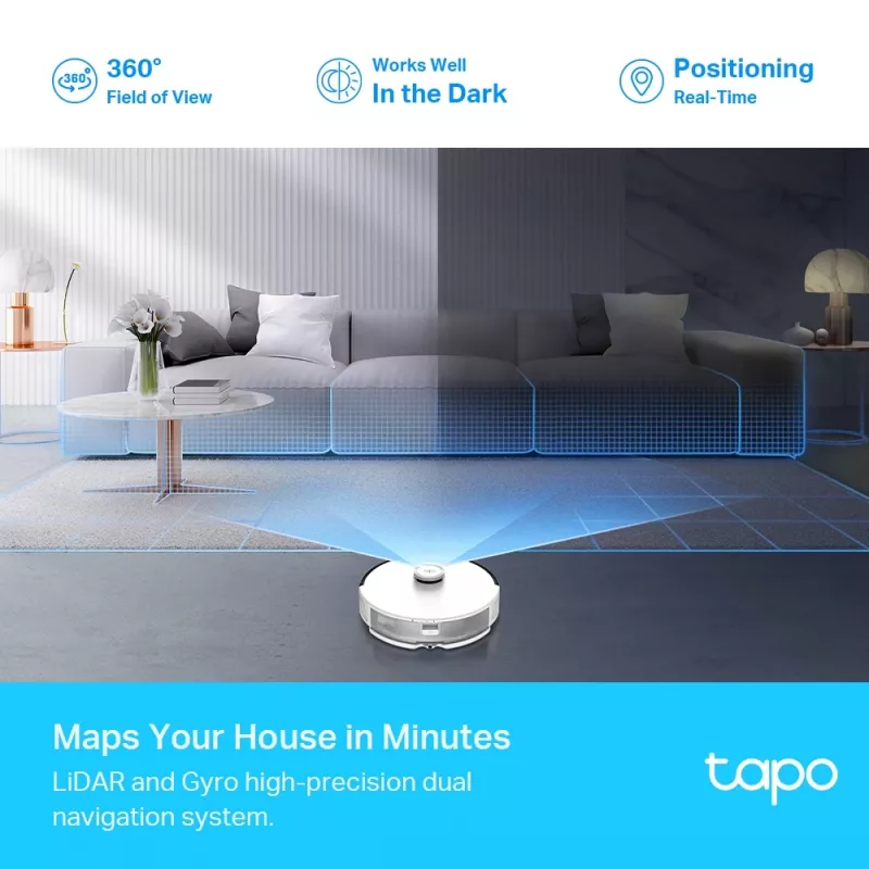TP-Link Tapo LiDAR-navigatierobotstofzuiger en dweilrobot