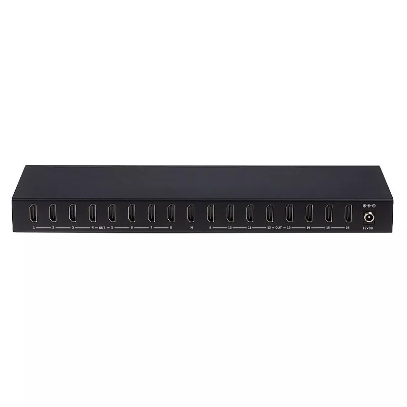 Lindy 16 poorts HDMI 4K60-splitter 16x HDMI 3840x2160 zwart