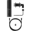 HyperX QuadCast 2 S - USB-microfoon (zwart), tafelmicrofoon, -8 dB, 20 - 20000 Hz, 1 Ω, bedraad, USB